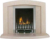 Marble HoIe in Wall fireplace designs inc Hot 4kw Crystal gas fire & fitting