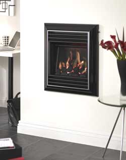 valor harmony gas fire hole in wall